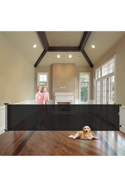 Generic Retractable Baby Gate, Extra-Wide Safety Gate, Durable Stairs Telesco...
