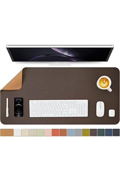 Generic Large Desk Pad, Non-Slip PU Leather Desk Mouse Pad Waterproof Desk Pa...