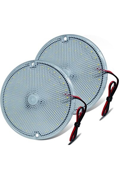 Morvena Picks Set de 2 plafoniere LED ultra-subțiri 12V/24V - Pentru rulote/c...