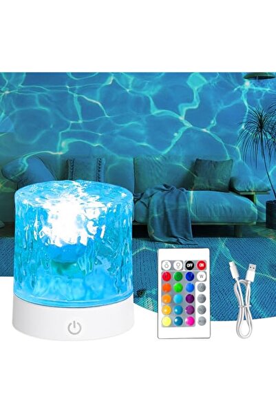 Morvena Picks Lampă Ocean – 16 culori cu USB, Proiector Aurora reîncărcabil, ...