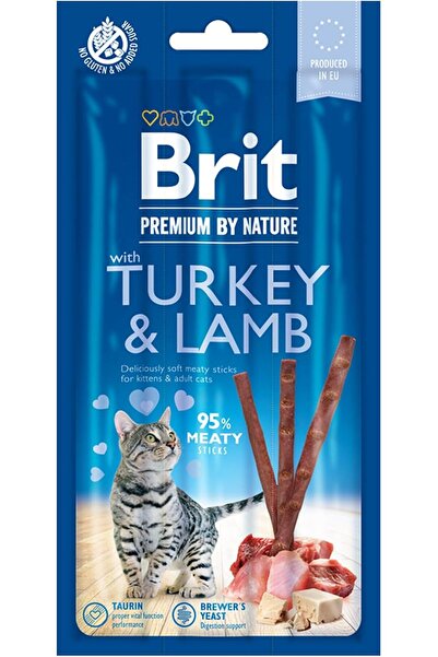 Brit Premium by Nature Cat Sticks with Turkey & Lamb, 3pcs