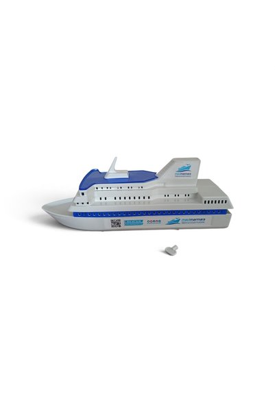 Hureggo Blue Marmara Piggy Bank 32 cm Large Size - New with Box and Key