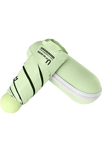Generic BAODINI Travel Mini Umbrella for Purse With Case-Small Compact UV Umb...