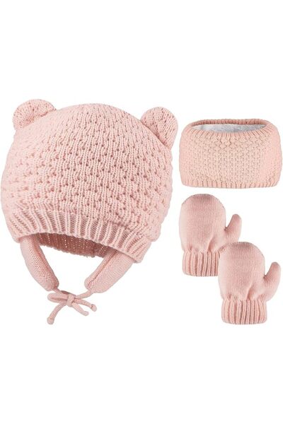 SYOSI Baby Winter Hats, 3Packs Warm Knitted Baby Scarf Glove Beanie Set, Soft...