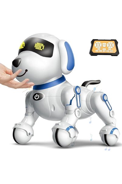 GENERAL Oasisgalore Robot Puppy Toys for Kids, Blue Remote Control Smart Elec...