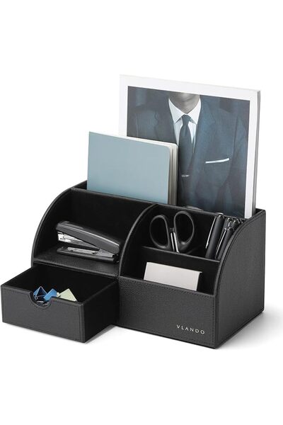 GENERAL Vlando Desk Organizer with Drawer, Back to School Supplies - 5 Compar...