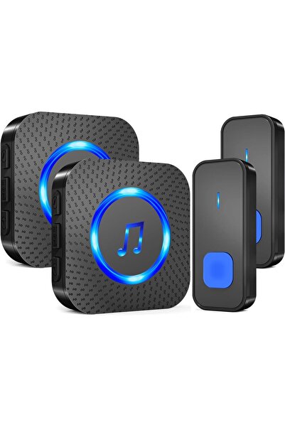 Generic جرس باب لاسلكي مقاوم للماء IP55، جرس باب لاسلكي يعمل عن بعد لمسافة 13...