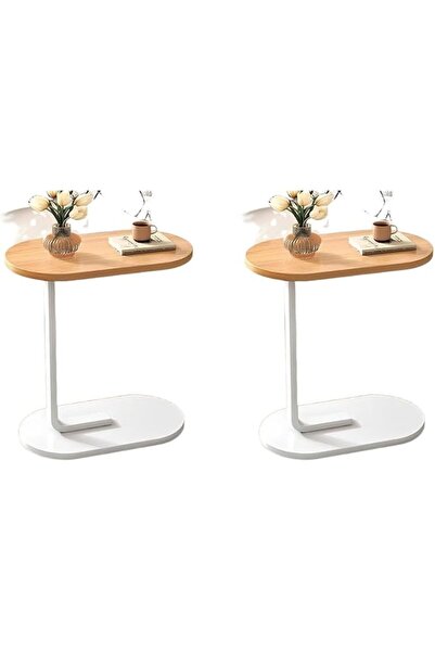 Generic Nzone C Shaped Bed Table, End Table,طاوله قهوه,Sofa Side with Metal F...