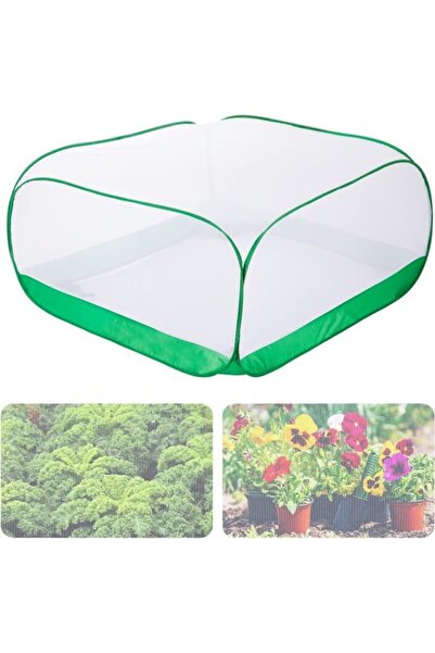 Morvena Picks Husă pliabilă de protecție pentru plante 100×100×50cm, plasă fi...