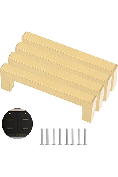Morvena Picks Set de 4 mânere pentru uși de dulap de bucătărie, din oțel inox...