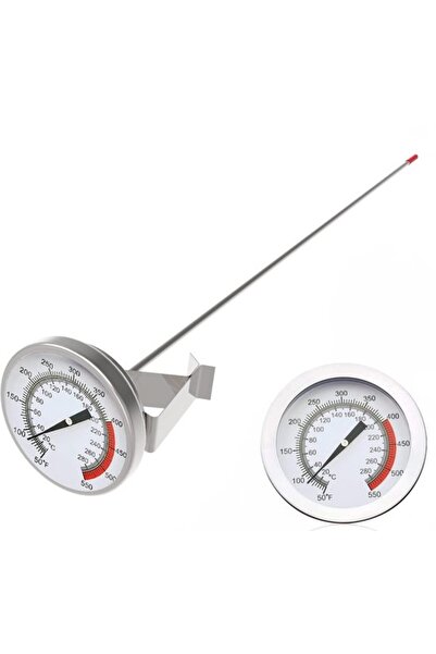 Morvena Picks Termometru pentru friteuză, lungime 40,6 cm, cu clemă; Termomet...