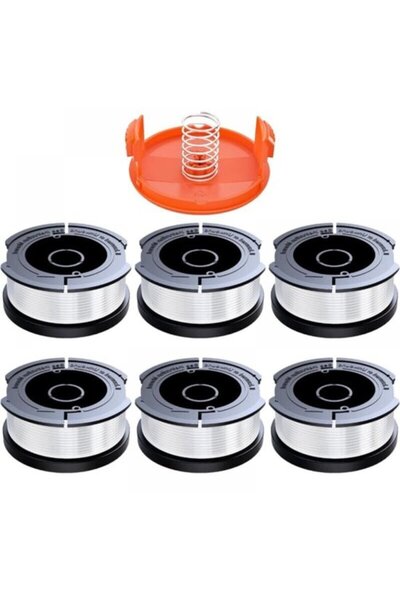 Morvena Picks Bobine de fir pentru trimmer compatibile cu Black & Decker, Ø 1...