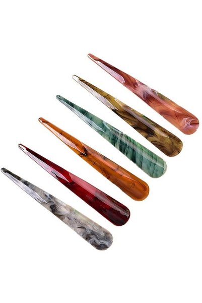 Morvena Picks Set profesional de 6 agrafe mari de păr pentru salon - Metalice...