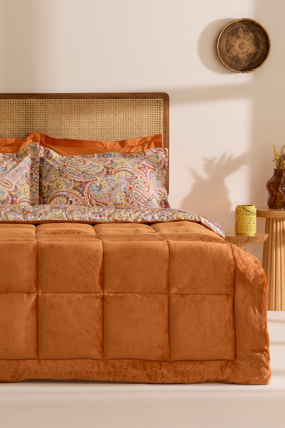 Karaca Home Sahran %100 Pamuk Wellsoft Çift Kişilik Comfort Set Orange