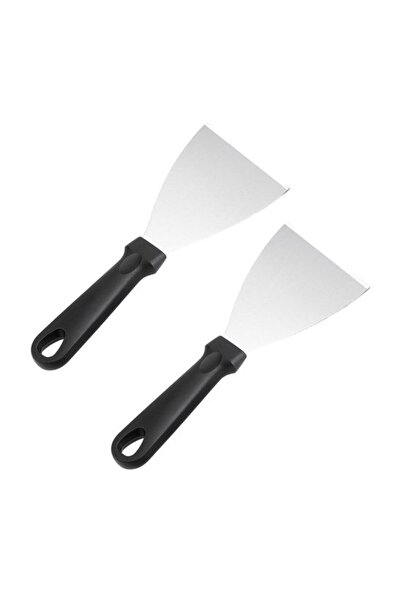 Morvena Picks Set de 2 spatule din oțel inoxidabil, răzuitoare pentru grătar,...