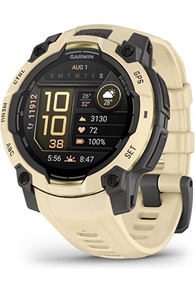 Garmin Instinct 3 50mm, Tactical Edition, Solar Smartwatch with Unlimited Bat...