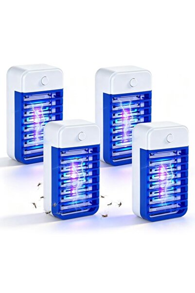 Morvena Picks Set de 4 lămpi anti-țânțari cu priză, capcană pentru insecte cu...