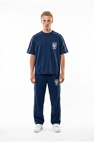 Respire Set Trening Bărbați Cu Tricou Lejer Și Pantaloni Lungi Drepți, Cu Dun...