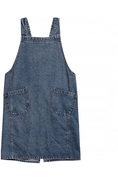 Morvena Picks 1 bucată șorț din bumbac pur, șorț din denim spălat, șorț de bu...