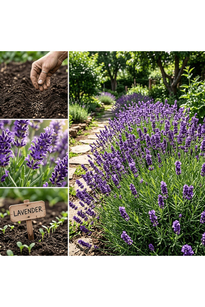 Bloom & Sow Seed Purple Lavender Seeds, Fragrant Perennial Herb, Drought Resi...