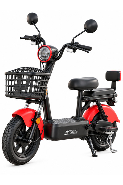 Camel Dual Seat City Electric Bike, 450W Motor, 48V 12Ah Battery, 50-60KM Ran...
