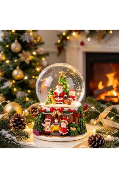 idei Pungă hârtie cadou festivă de Crăciun extra mare, ornament fundă Moș Cră...