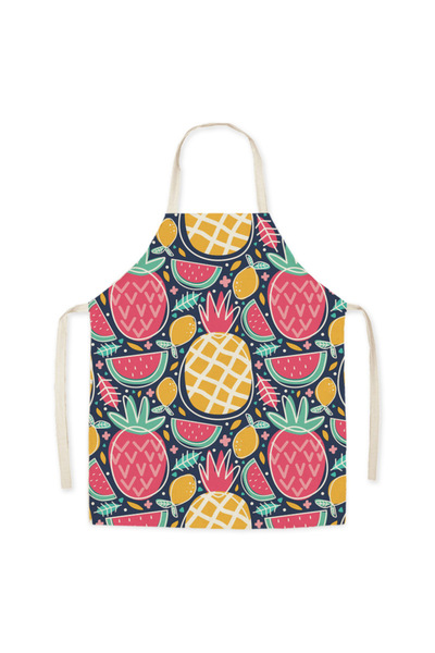 Morvena Picks Șorț de bucătărie din in pentru copii - Ananas