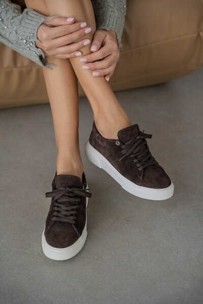selin shoes Γυναικεία αθλητικά παπούτσια Lias από γνήσιο δέρμα με κορδόνια - ...