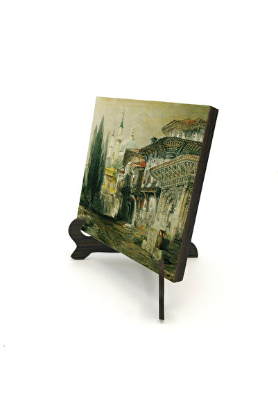 Sadrazam Bursa Emir Sultan Camii Printed Wooden Tabletop 10X10 1G-Emirsultan1