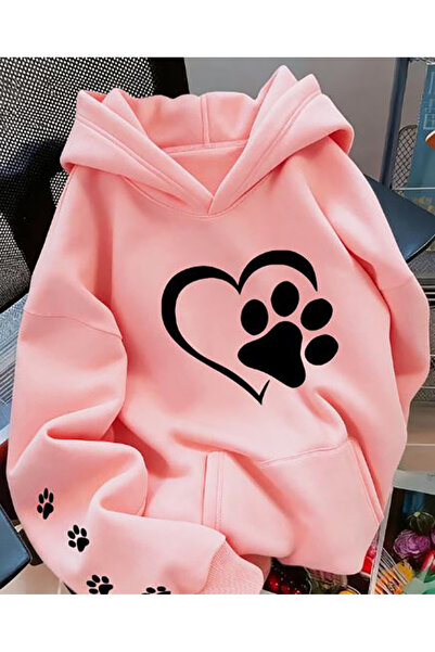 Genel Markalar ÜÇ İPLİK BASKILI UZUN KOLLU SWEATSHIRT
