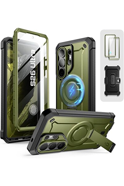 Supcase حافظة لهاتف سامسونج جالاكسي S26 ألترا مع حامل (UB Pro Mag)، [إطاران أ...