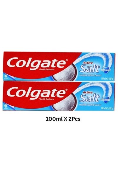 Colgate Active Salt Fluoride Toothpaste 100ml, Pack of 2