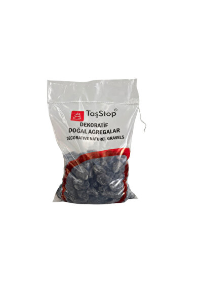 Taşstop Tamburlu Çakıl 10Kg / 20-40 mm / Renk: Siyah
