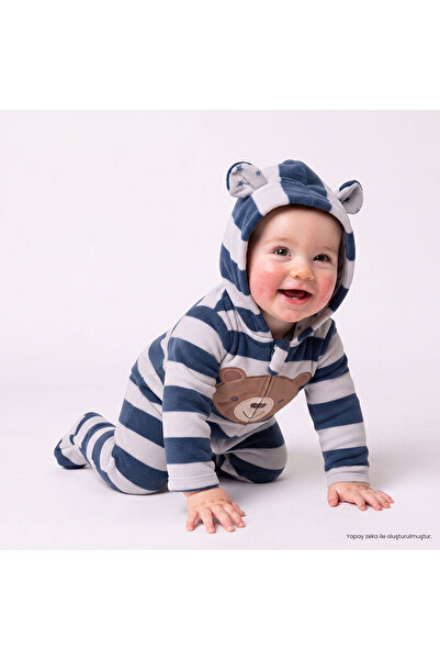ebebek Hello Baby HelloBaby Yenidoğan Polar Patikli Tulum