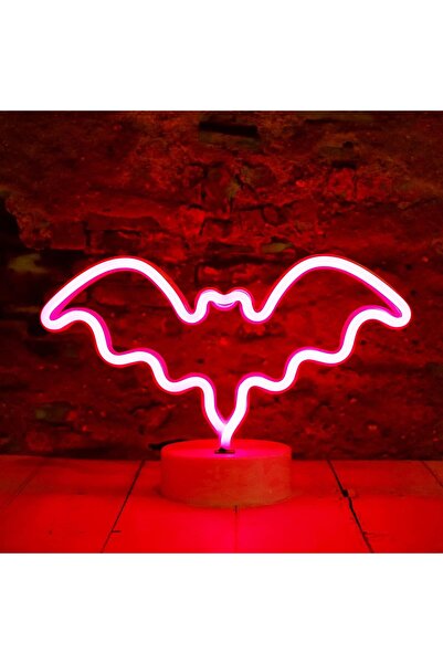 Morvena Picks Lampă LED Neon Liliac de Halloween, lumină de noapte neon în fo...
