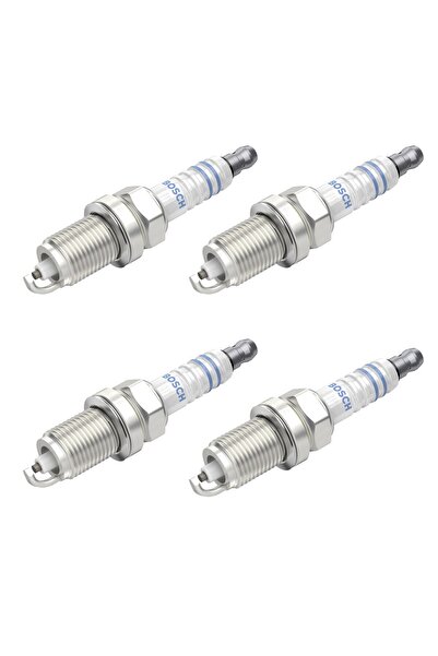 Bosch Set de 4 bujii pentru Chevrolet Aveo, Cruze, Opel Adam, Astra, Corsa, I...
