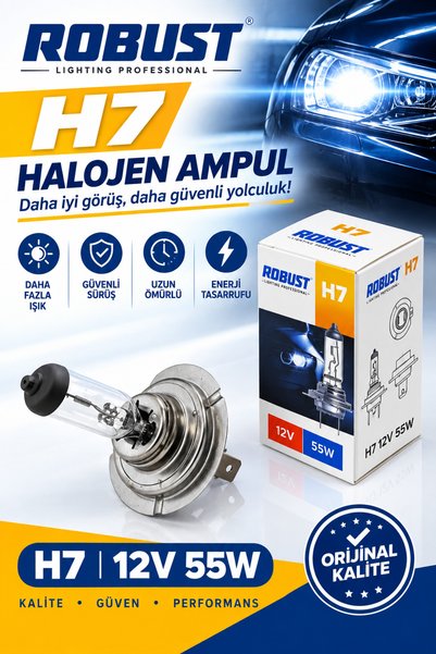 Sviesa H7 12V 55W Halojen Far Ampulü