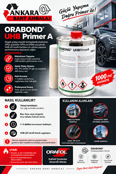 UHB Primer A 1000 ml Yapışma Arttırıcı Yüzey Hazırlama Sıvısı