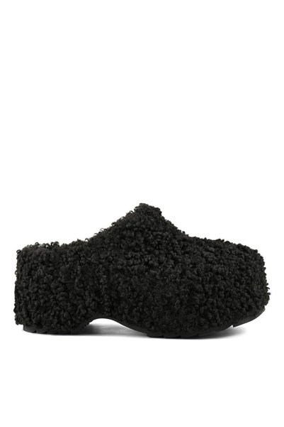 Colors of California Γυναικεία Teddy Fur Clog Μαύρα HC SIERRA02-BLACK