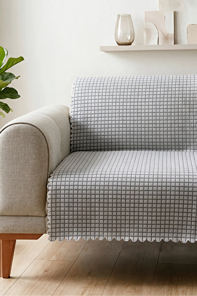 Decomia Home CUBE Kabartmalı Evcil Hayvan Dostu Koltuk Örtüsü Çok Amaçlı Kaym...