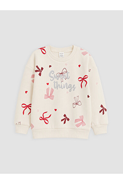 LC Waikiki Two Mt Shop Quality Lcw Kids Ecru 3 Thread Raster Printed Loose & ...