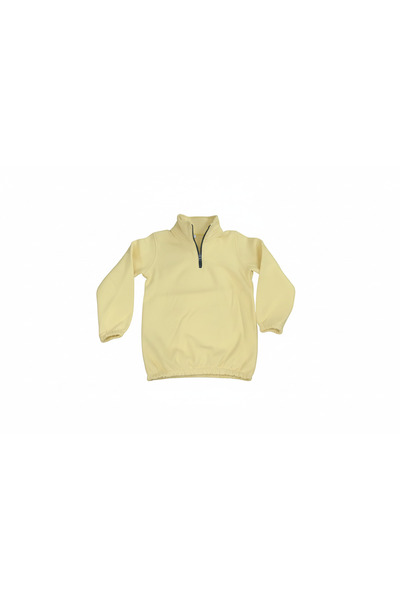 Yarım fermuarlı Çocuk sweatshirt içi pamuk yumuşak
