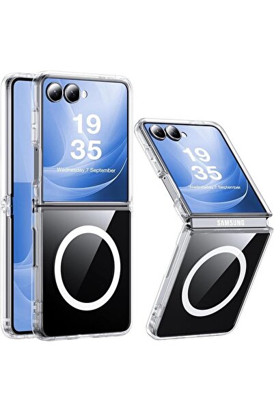 GENERAL for Samsung Galaxy Z Flip 7 FE/Z Flip 6 Case Clear, Shockproof Phone ...