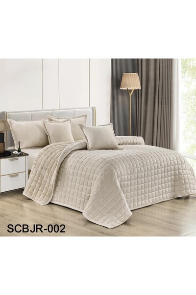 Moon Winter Compressed Soft Velvet Quilt and Pillowcase Set 4 Pieces Luxury a...