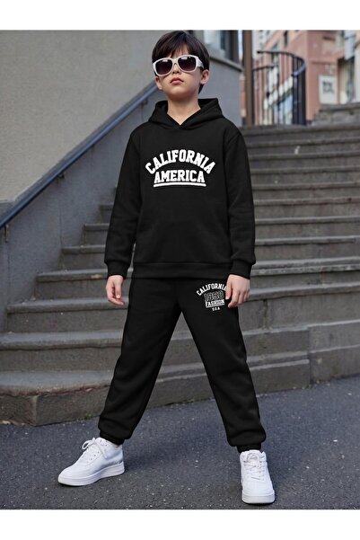 Let's Wear California Premium Sweatshirt & Sweatpants Set for Kids - 2-Piece ...