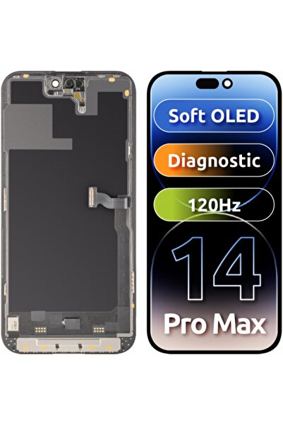 MP Display cu Touchscreen compatibil cu Apple iPhone 14 Pro Max, cu Rama, Ver...