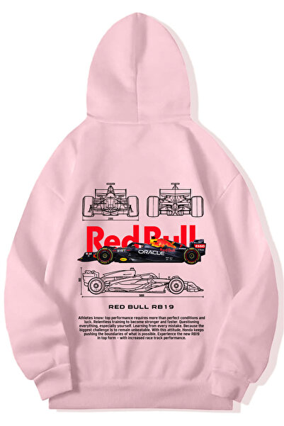 BRZ COLLECTION Unisex oversize (SVETLO ROZE) Redbull RB19 dukserica (SVETLO R...