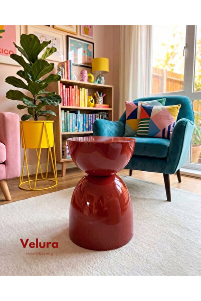 Velura Home & Living Nardo Yan Sehpa - Kırmızı