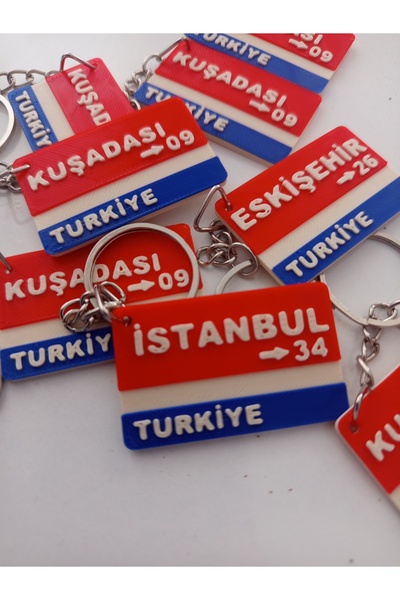 İle , ilçeye özel anahtarlık