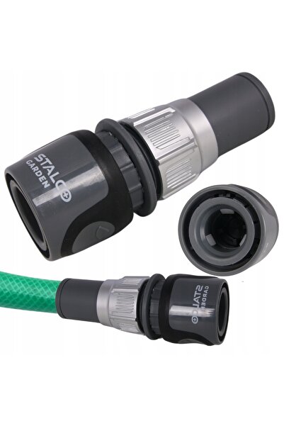 Stalco Conector Rapid Trecere, 1/2 Inch, Verde, Pentru Furtun Grădină, Etanș ...